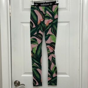 Tropical adidas leggings